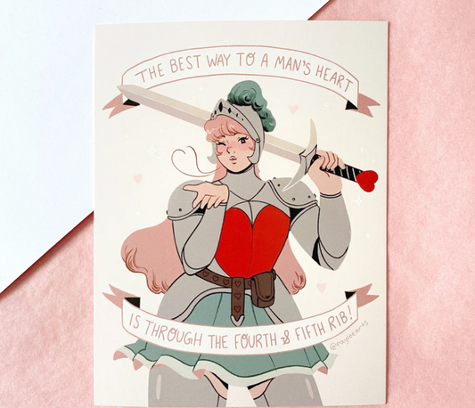 Valentine's Knight Mini Print