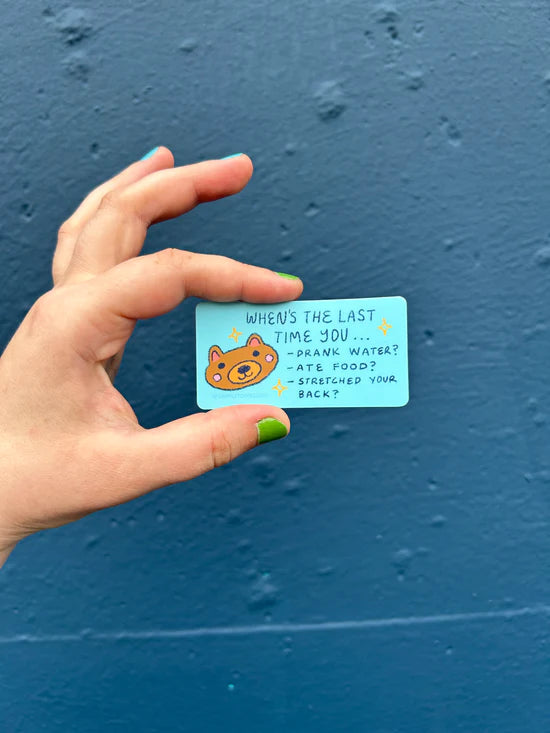 Self Care Check In sticker