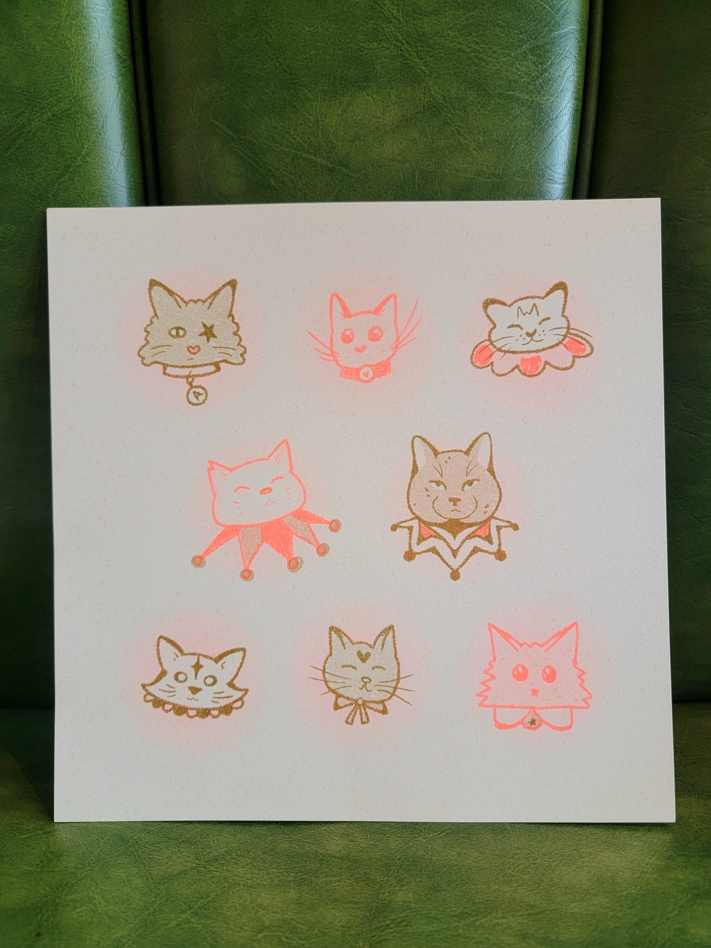 secret raccoon riso print