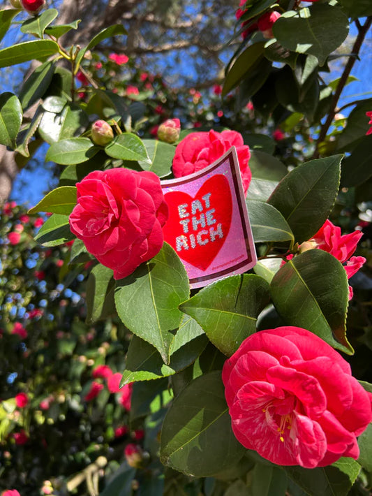 Eat the rich sticker