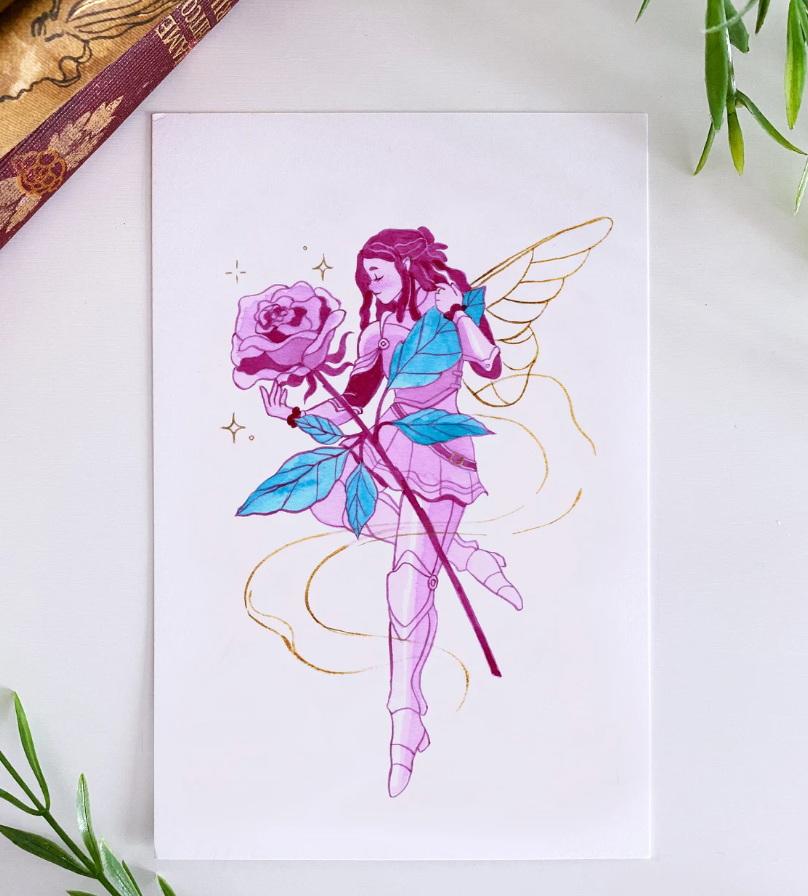 The Rose Knight Mini Print