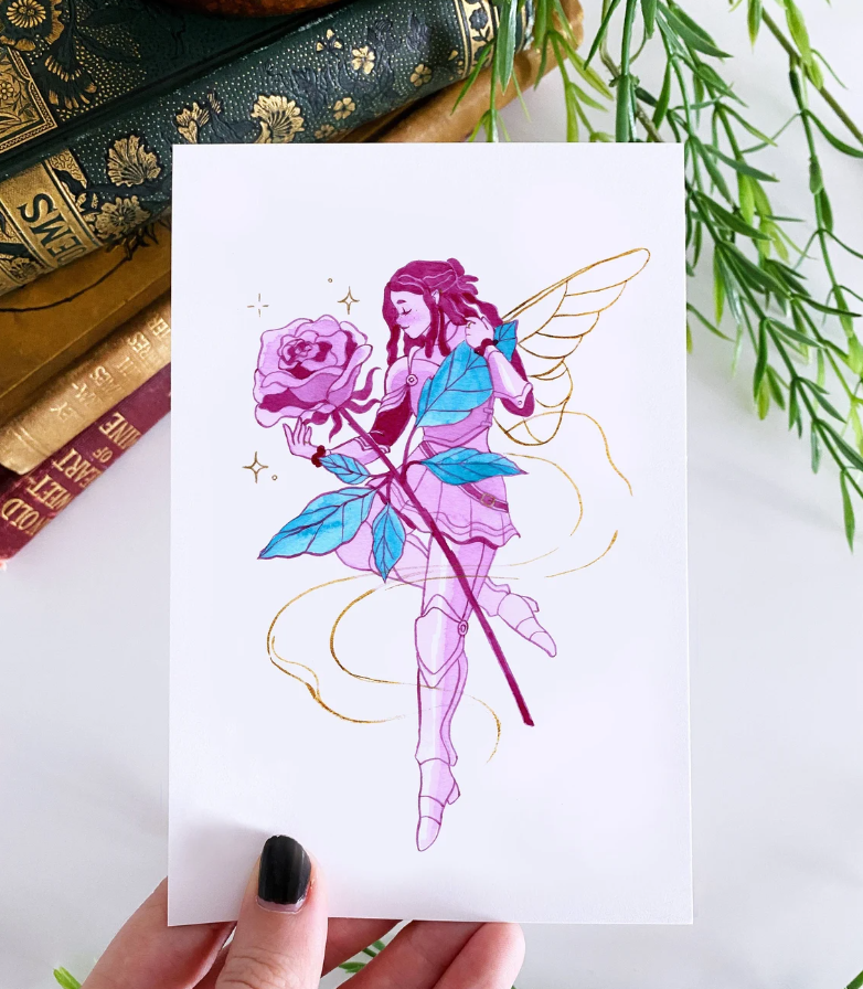 The Rose Knight Mini Print