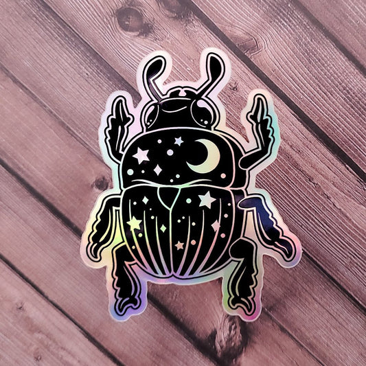 Rainbow beetle sticker