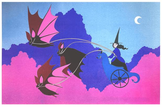 Witch in Bat Chariot