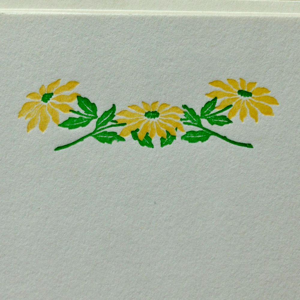 Sunflower Stationery Set