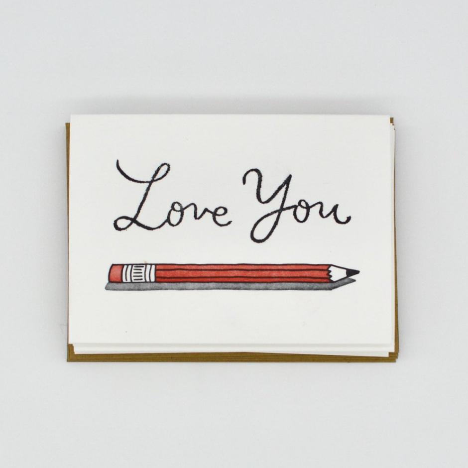 Love Pencil card
