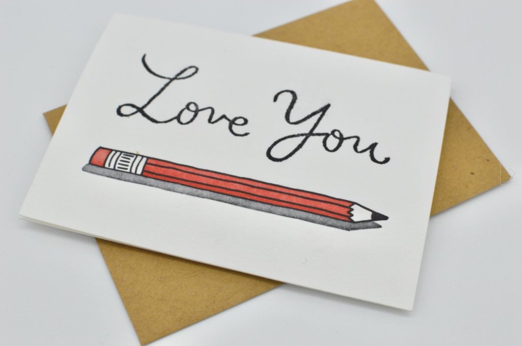 Love Pencil card