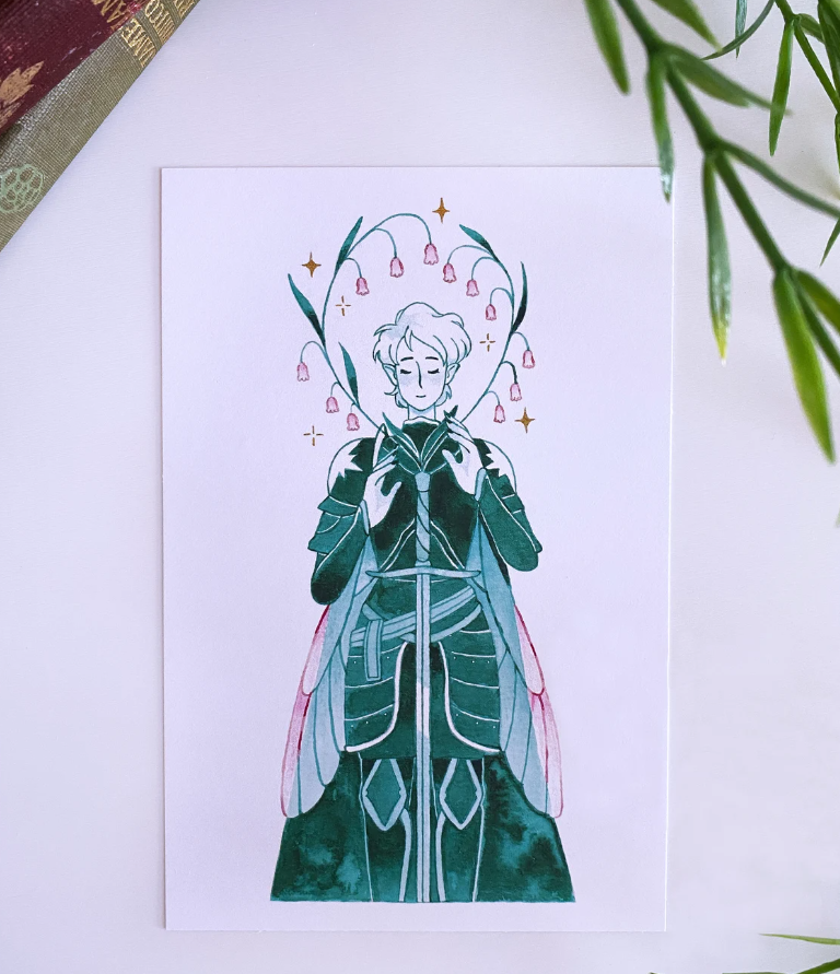 The Knight of the Valley Mini Print