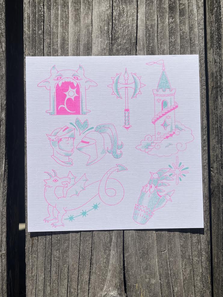 medieval flash print