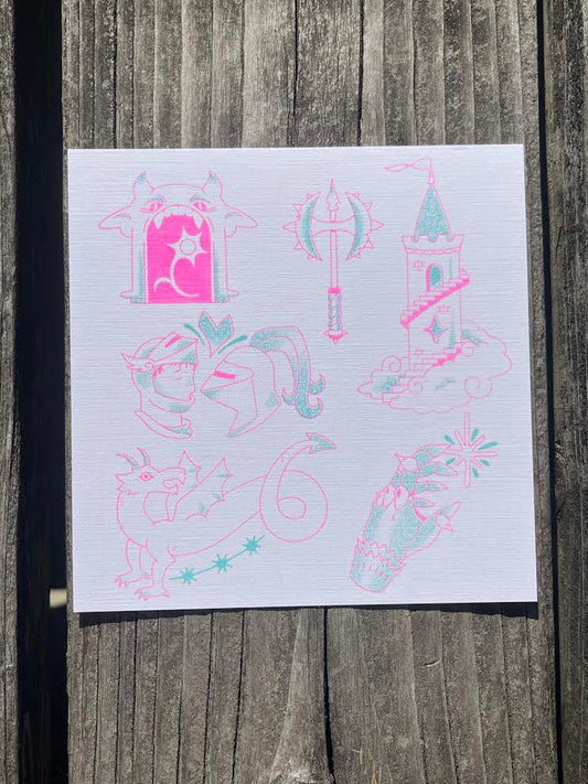 medieval flash print