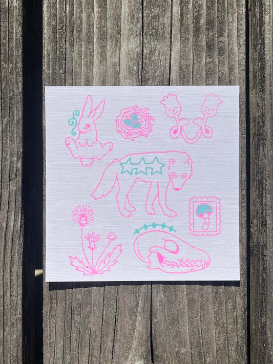 forest flash print