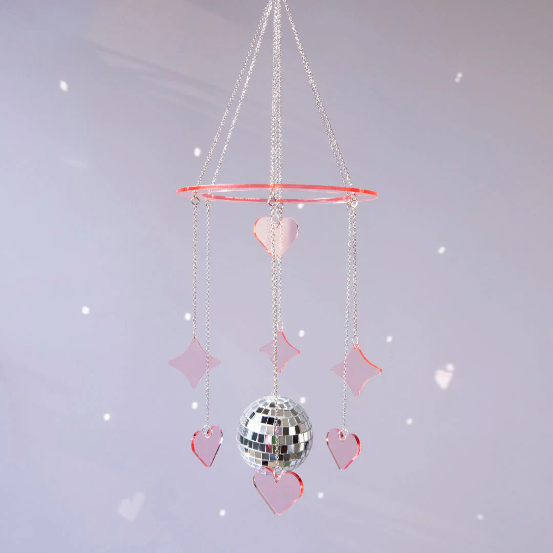 Mini Disco Mobile Hearts and Stars
