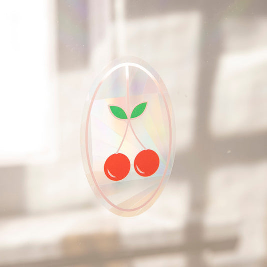 cherry sun catcher decal