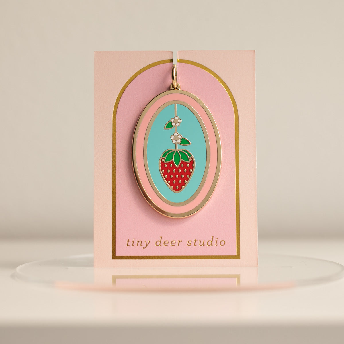 strawberry keychain