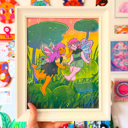 The Fairy Lovers Riso Print
