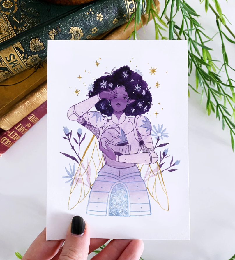 The Aster Knight Mini Print