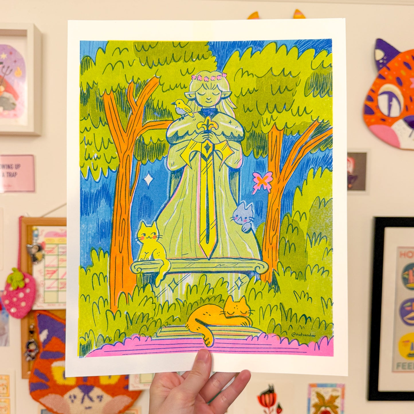 Forgotten Hero Riso Print