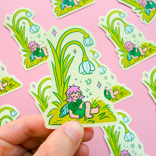 Sleepy Fairy ✷ Matte Sticker✷