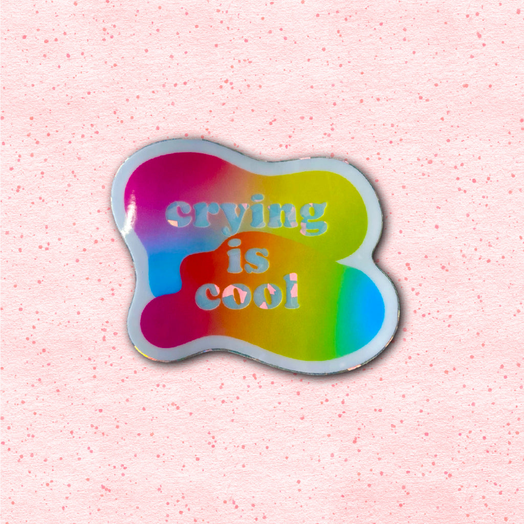 Crying is Cool sticker