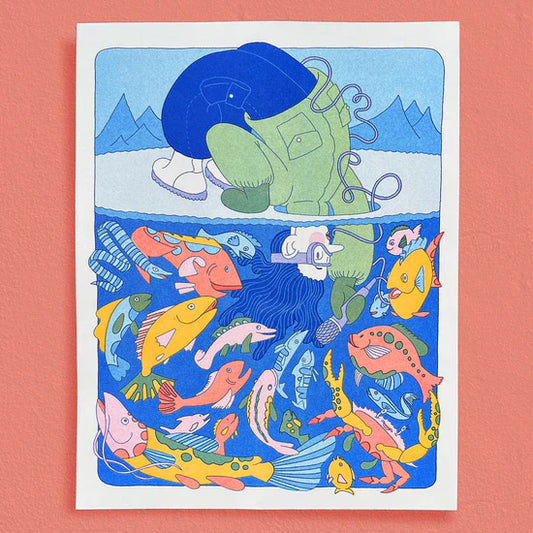 Animal Sounds Riso Print