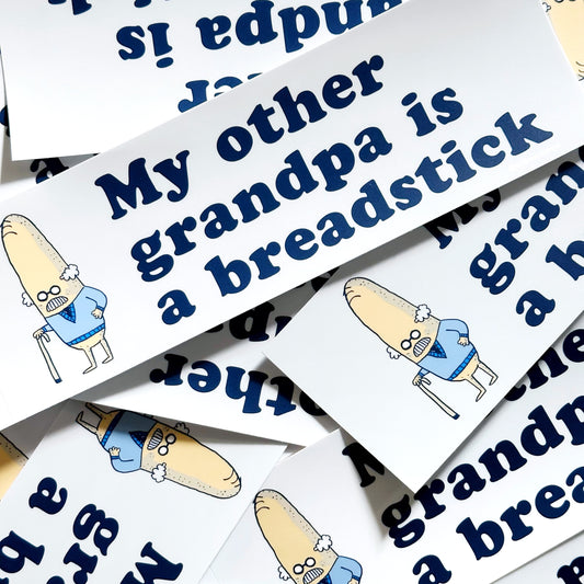 Grandpa Breadstick Bumper Sticker