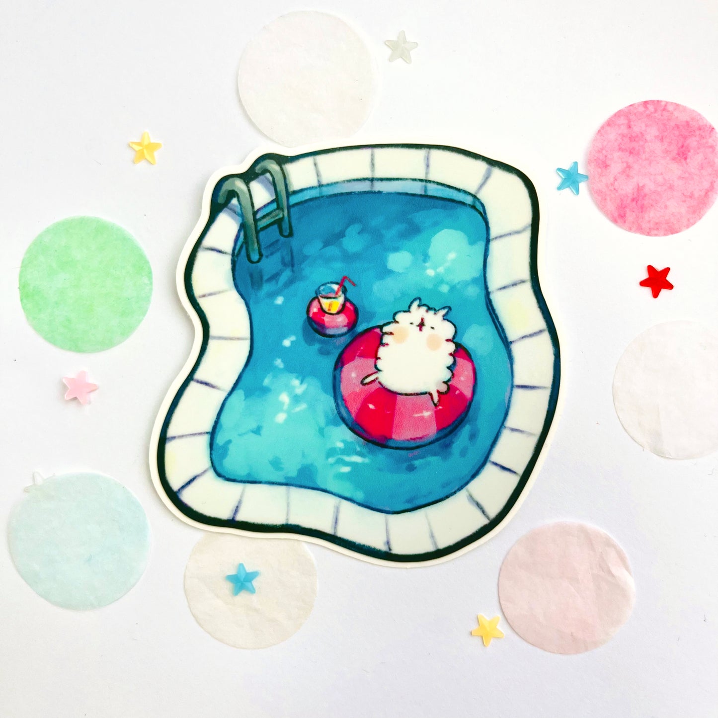 Pool Alpaca sticker