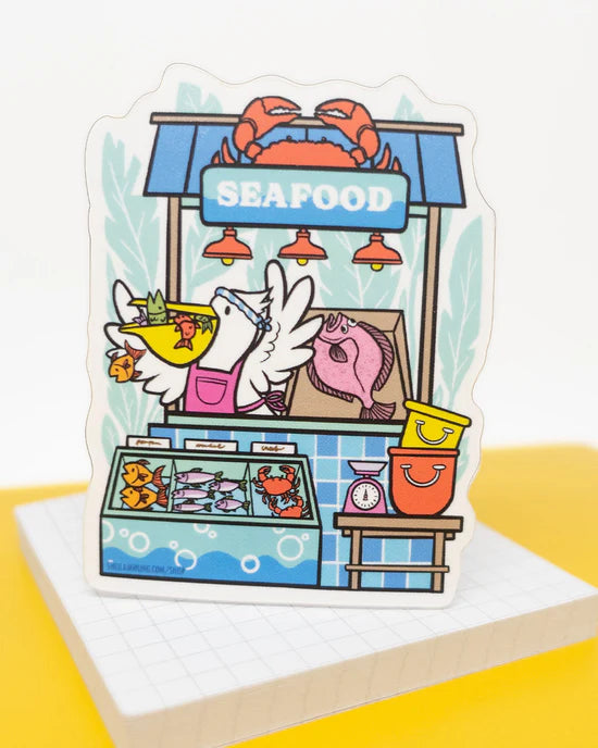 Fish Vendor Sticker