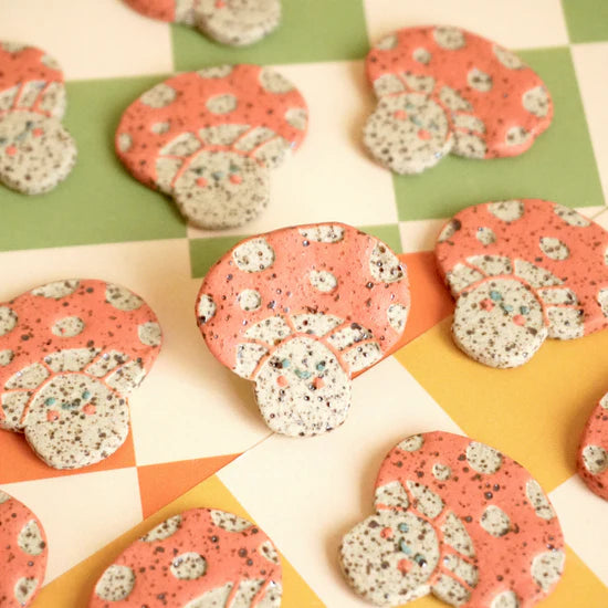 Handmade Ceramics ♡ Ceramic Pins Set of 2