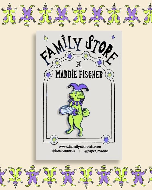 Jester Dog Enamel Pin