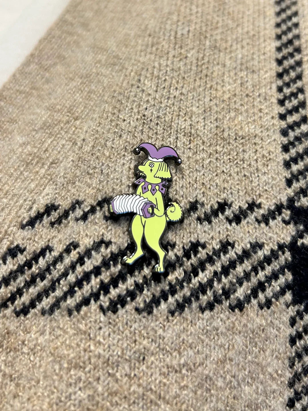 Jester Dog Enamel Pin