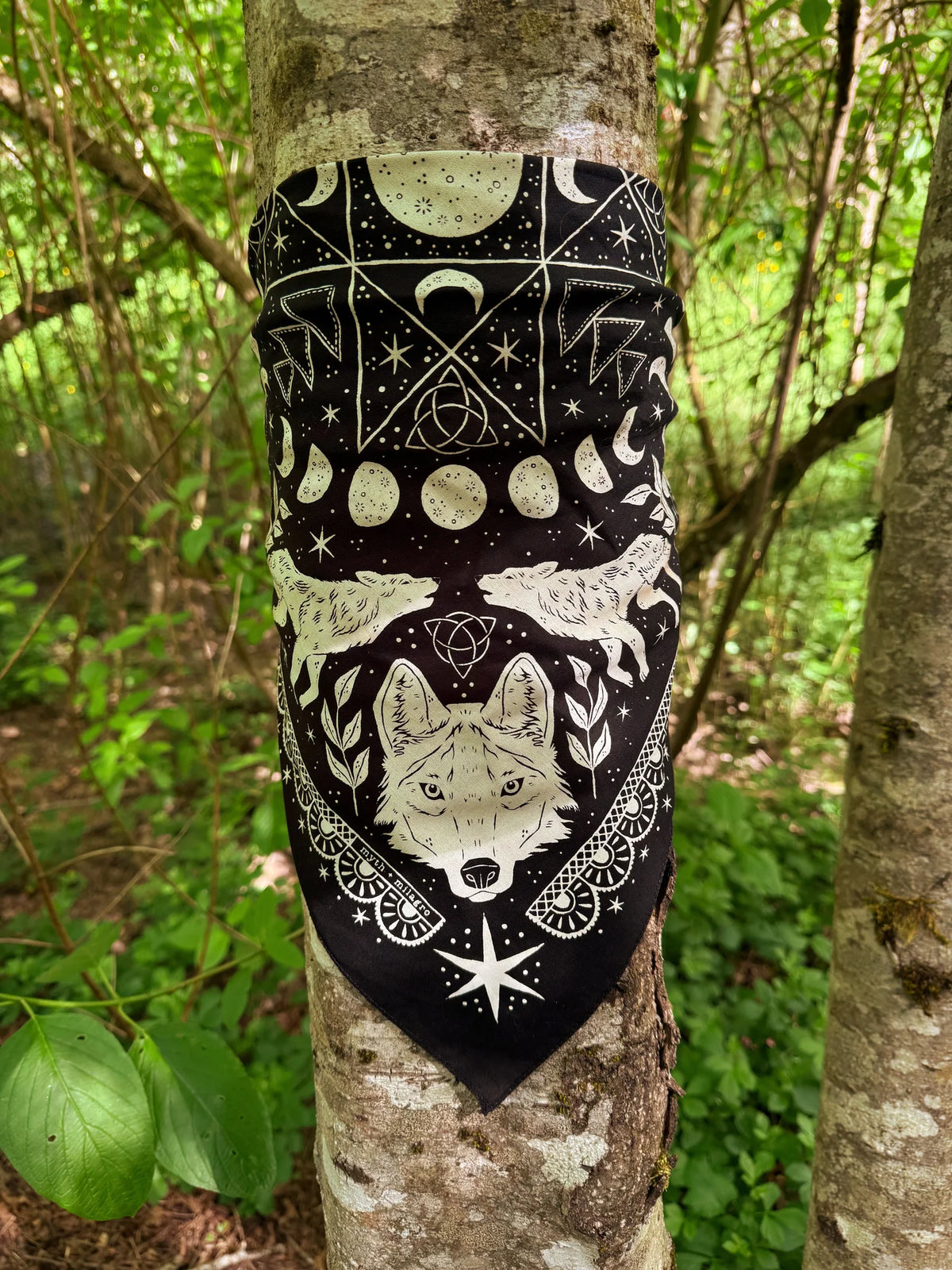 Wolf Glow in the Dark Bandana