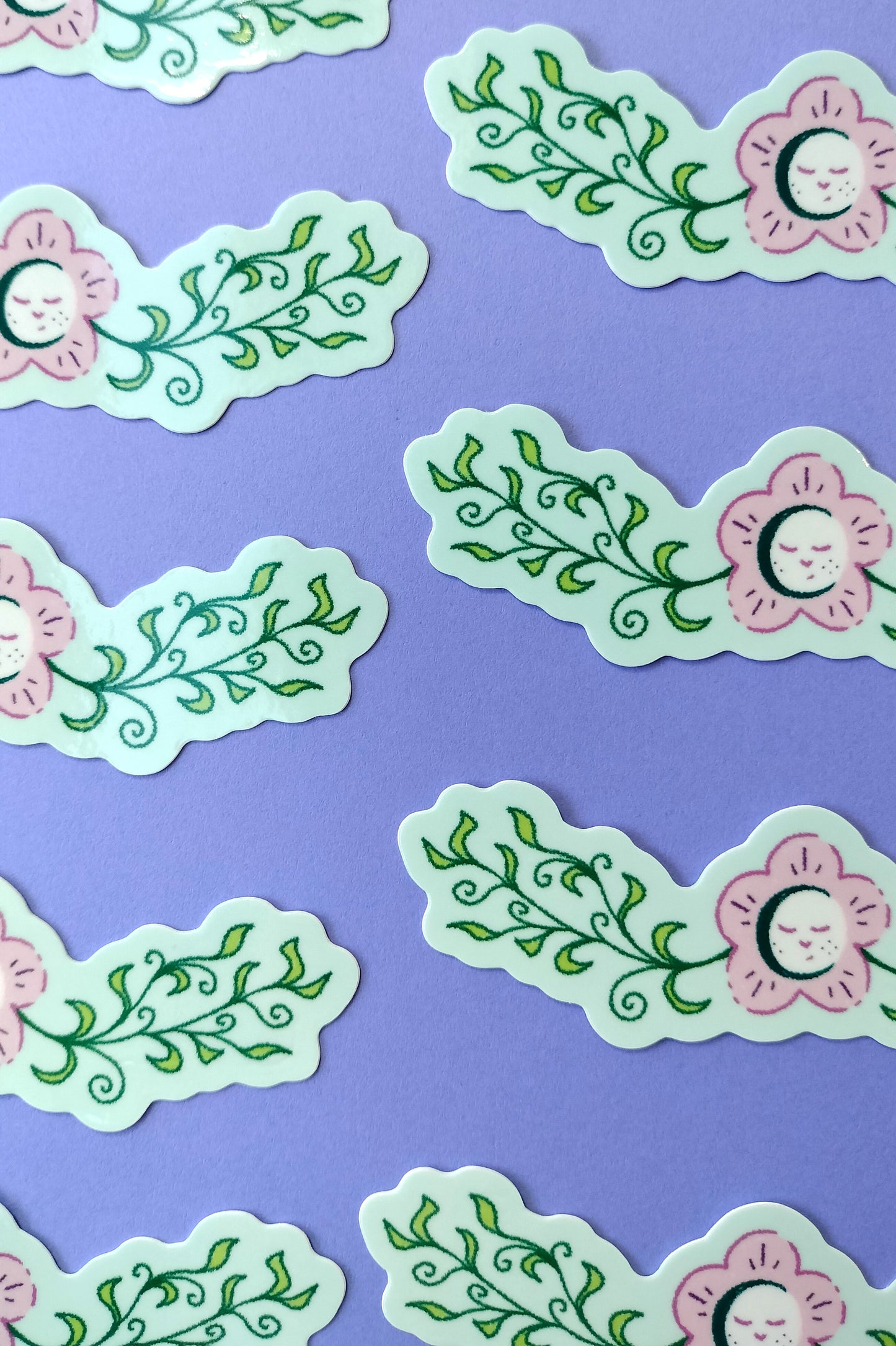 floral cutie sticker