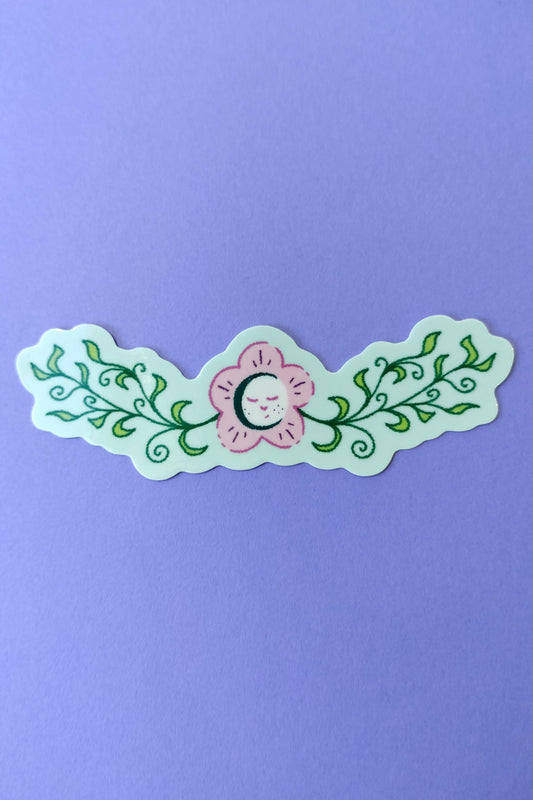 floral cutie sticker