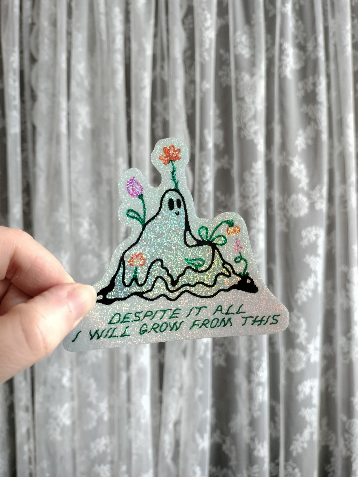 grow from this sparkle sticker