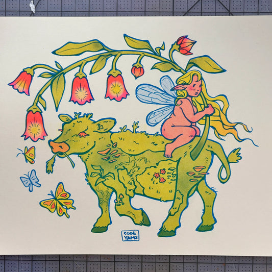 Fairy and Cow Friends