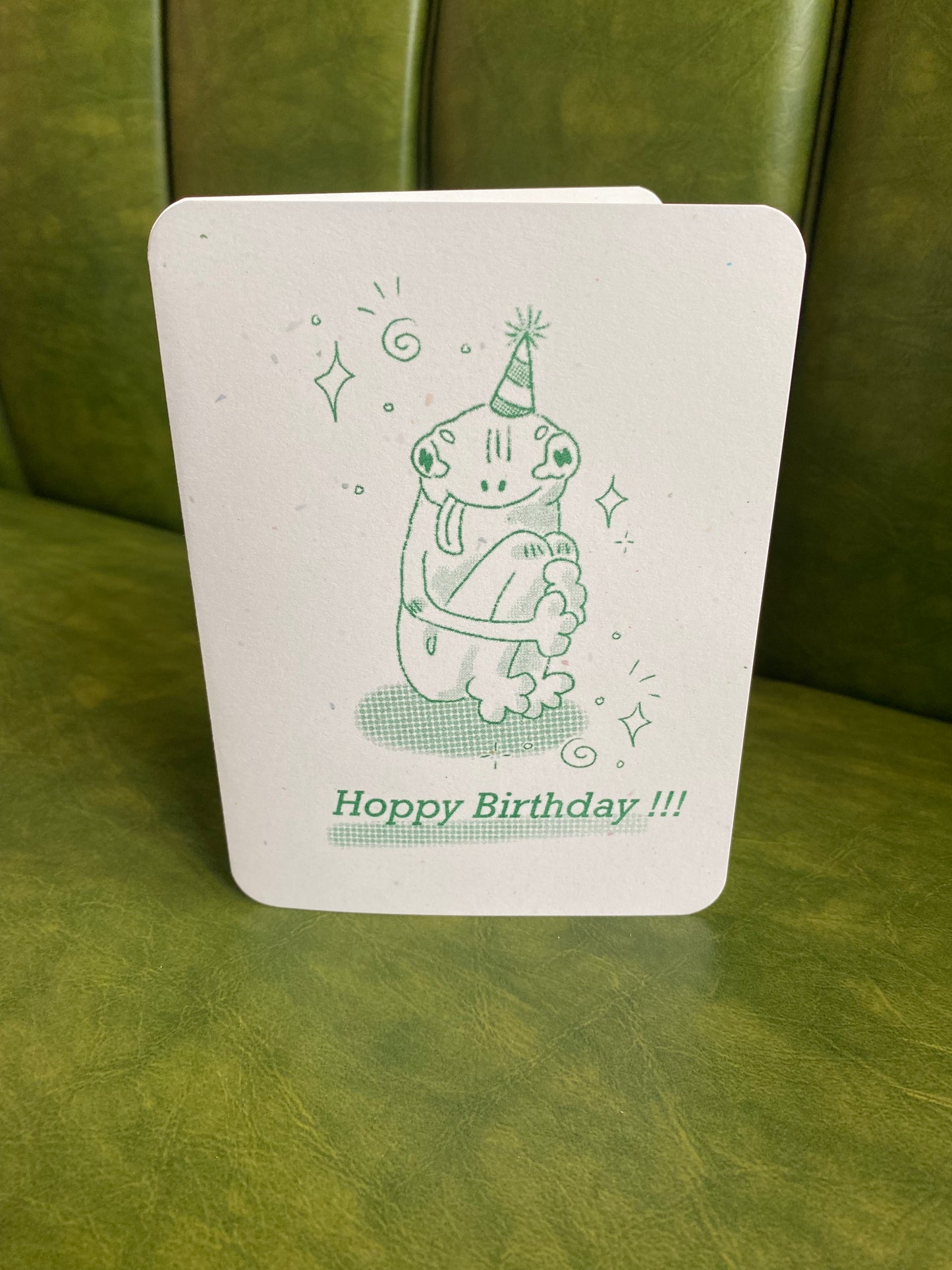 Hoppy Birthday card