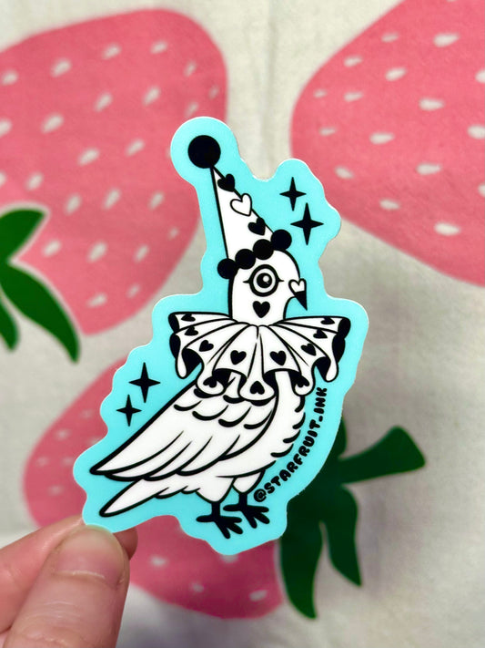 Clown Pigeon sticker