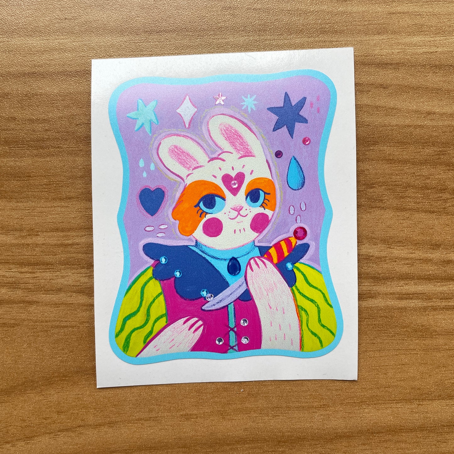 my bunny knight sticker