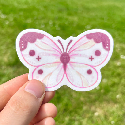 White Butterfly sticker