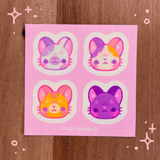 Kitty sticker sheet