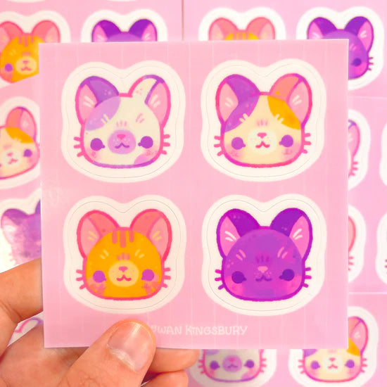 Kitty sticker sheet