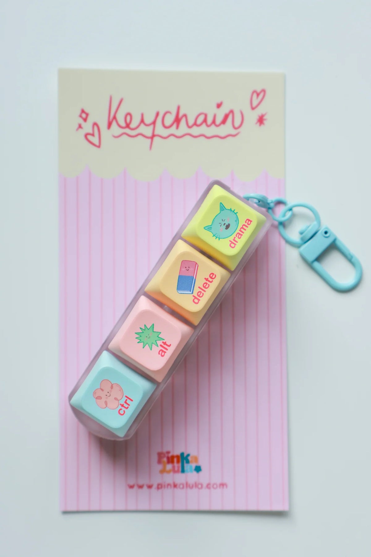Delete Drama keyboard fidget keychain