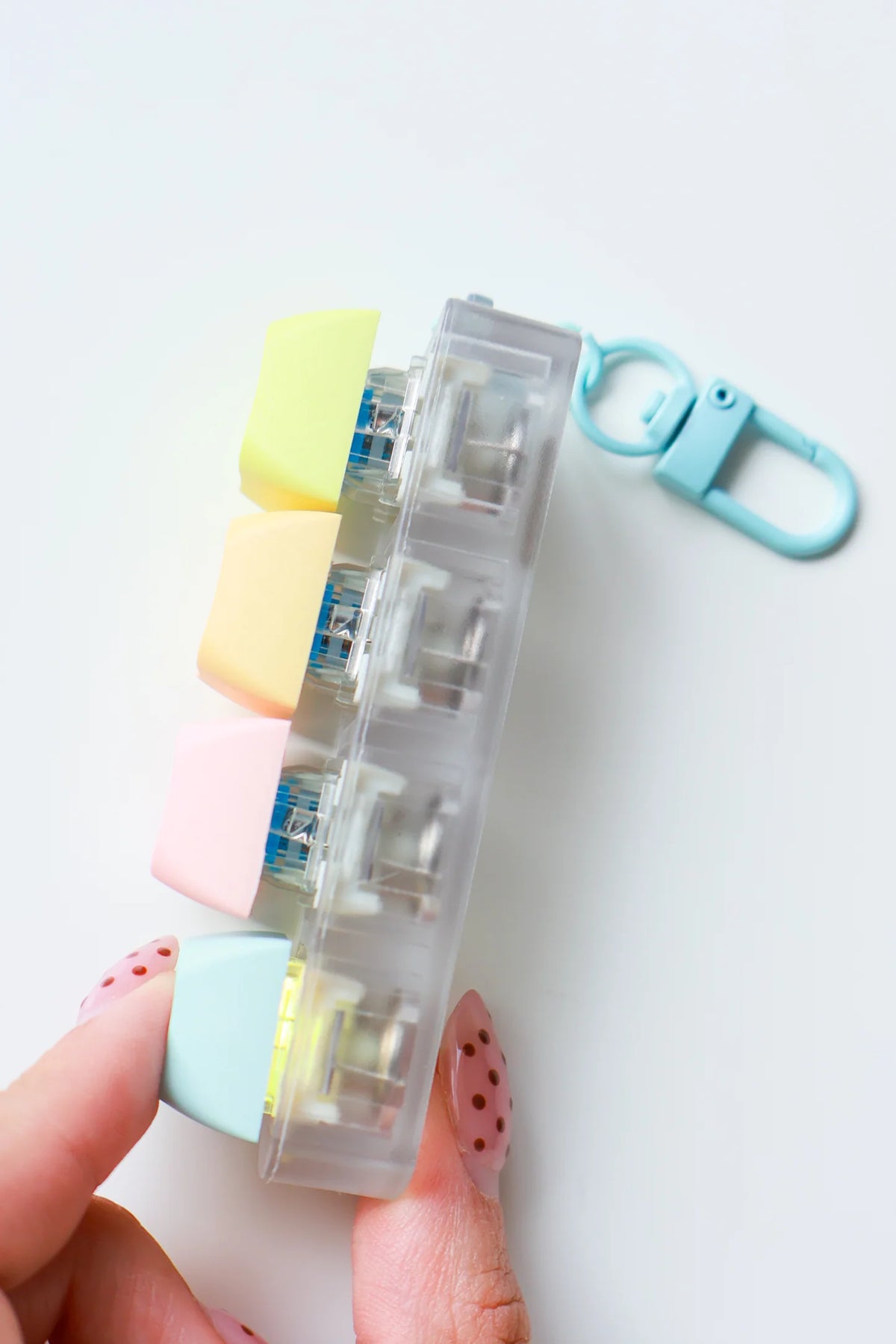 Delete Drama keyboard fidget keychain