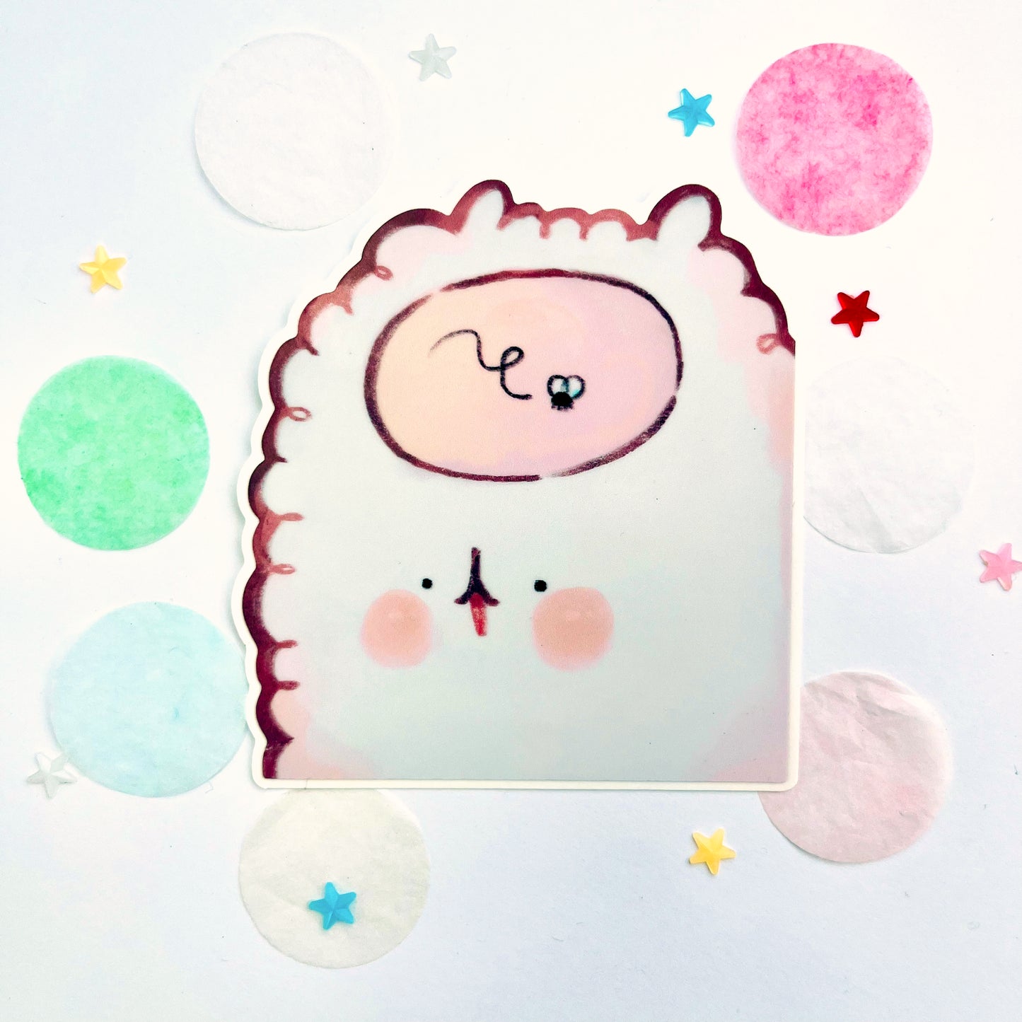 Empty Brain Alpaca sticker