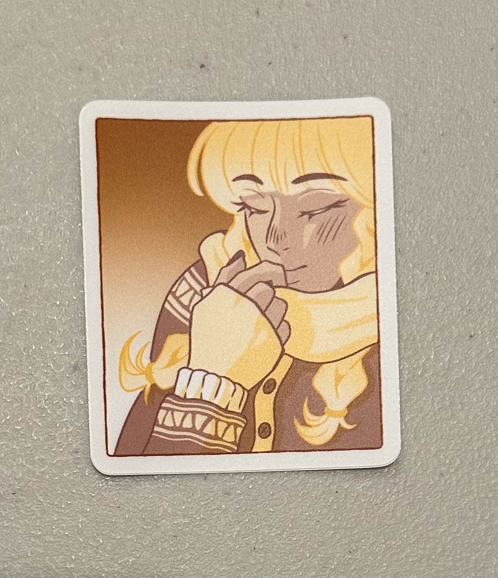 Fall Girl sticker