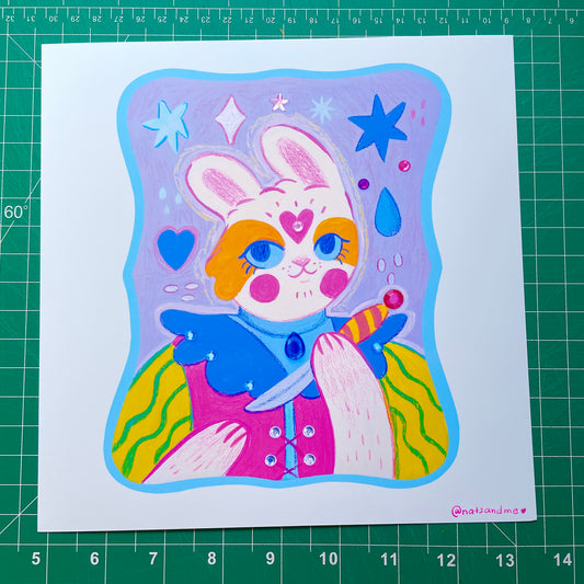 My Bunny Knight print