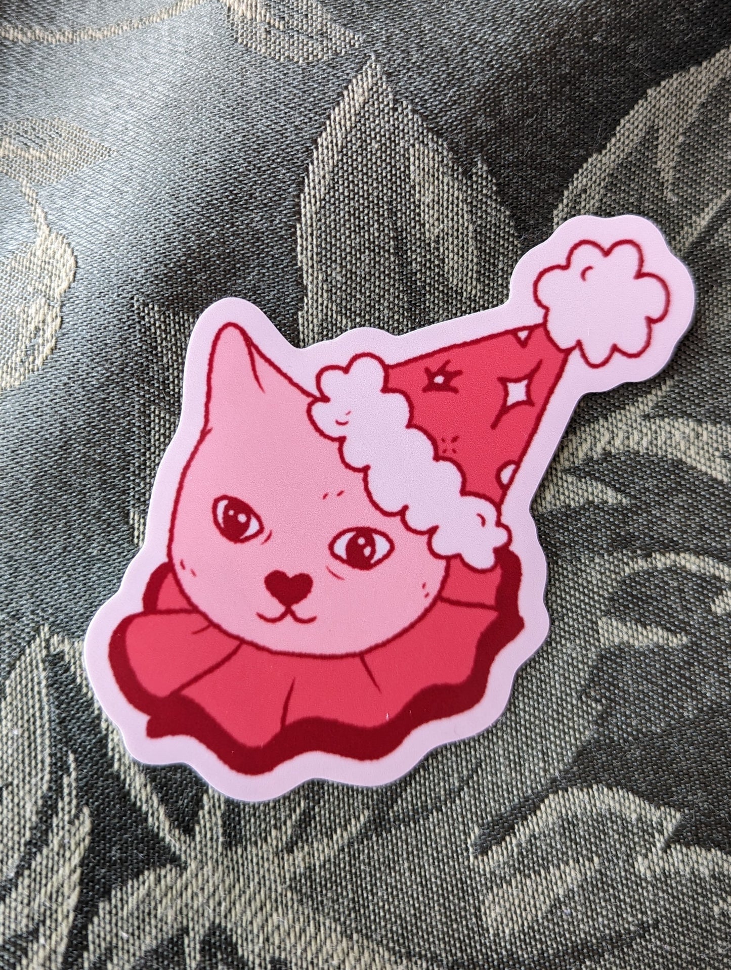 pink jester cat