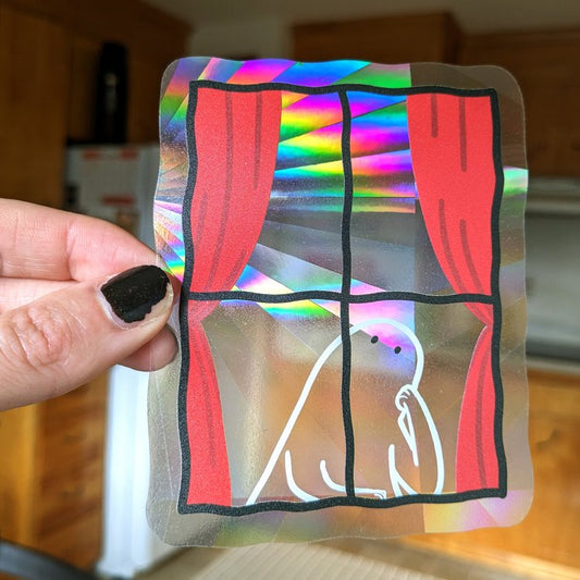 yearning ghost rainbow maker sticker