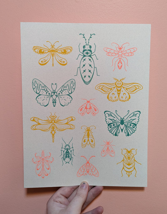 Bugs of the Slumber Forest Print