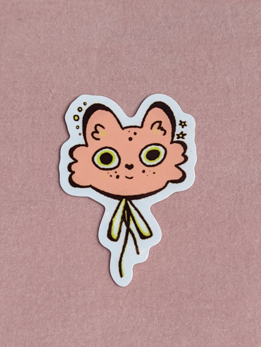 cutie cat sticker